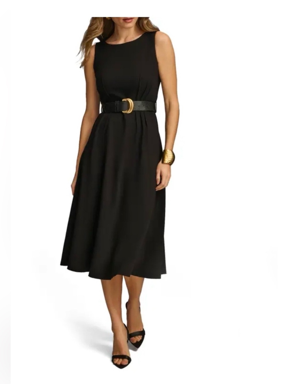 Donna Karan Sleeveless Midi Dress 12